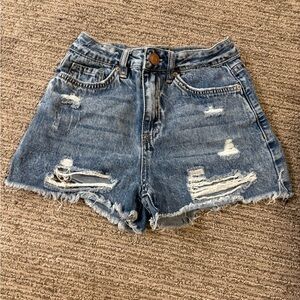 Distressed Denim Women Shorts